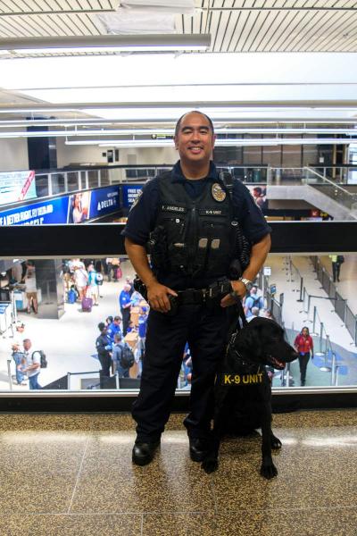 Officer Angeles and canine Nash