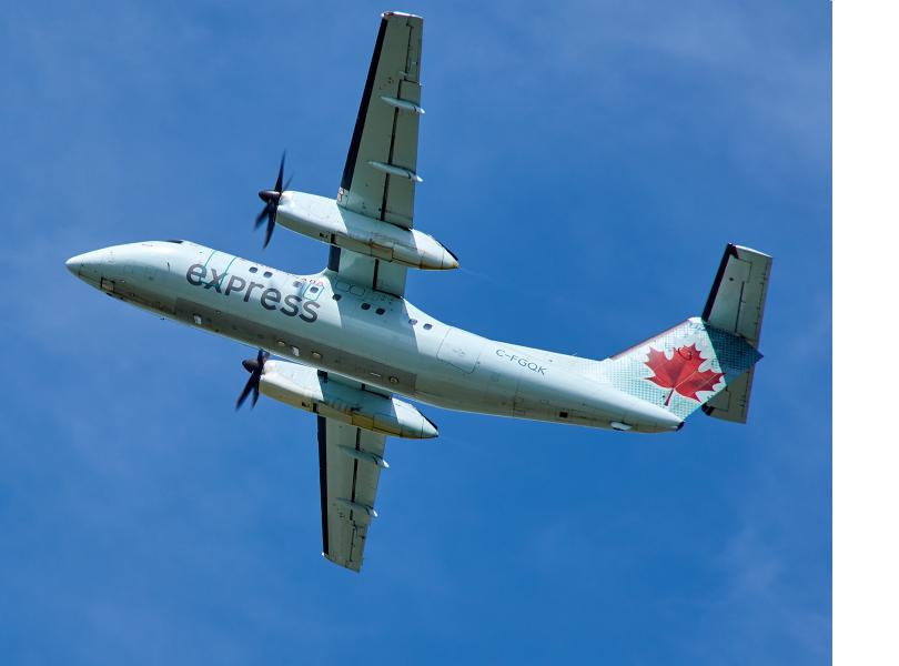 Air Canada Express aircraft in flight