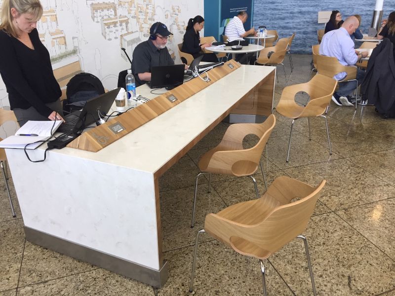 Charging tables in the Central TErminal