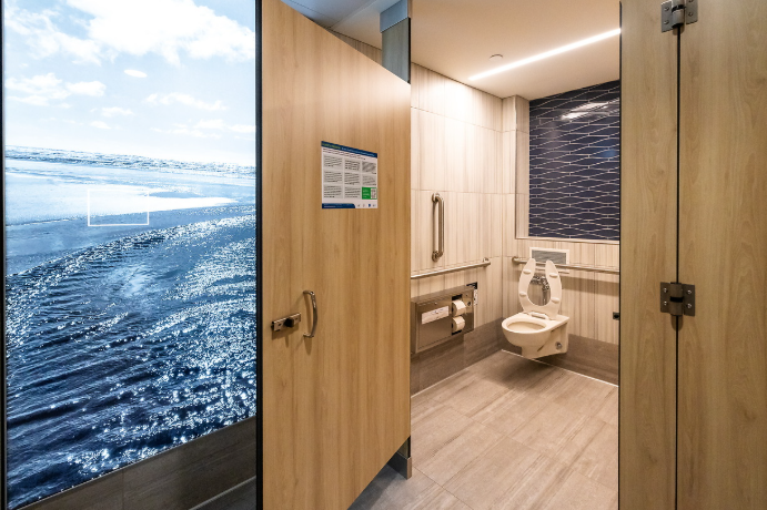 Checkpoint 6 new restroom.