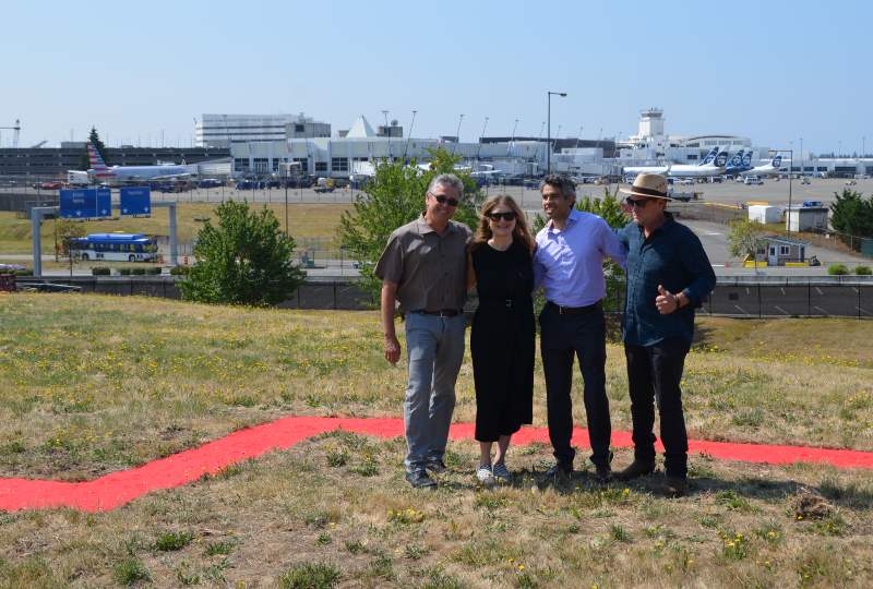 Commissioners and the artist