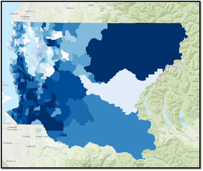 Map of environmental health