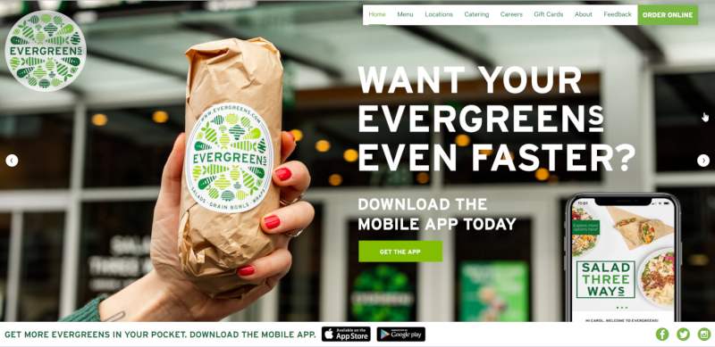 Evergreens app
