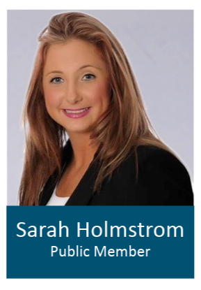 Sarah Holmstrom, Public Member