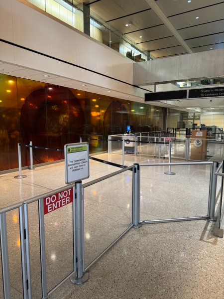 Relocated KCM at Checkpoint 2 below the Mezzanine Level 