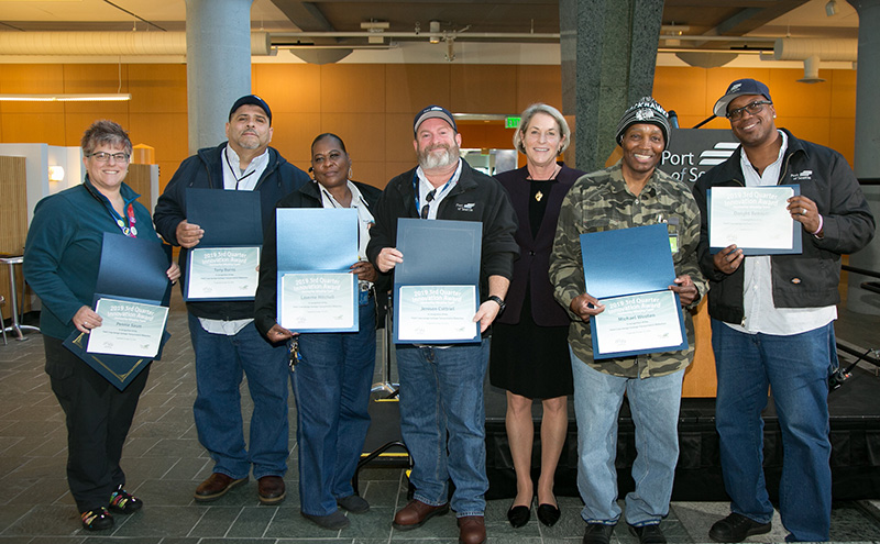 Group shot of the Q3 innovation award winners