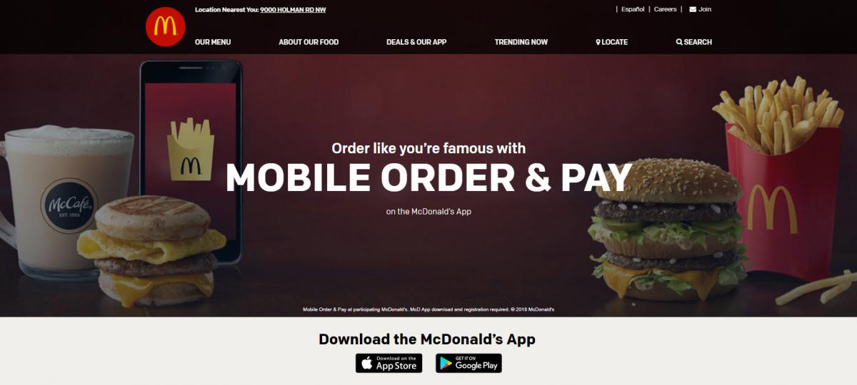 McDonald's app