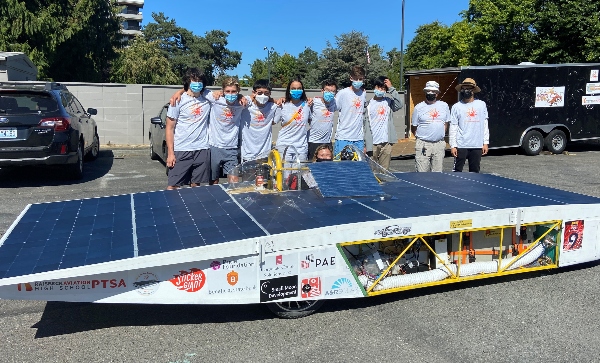 Raisbeck racing team in the solar vehicle