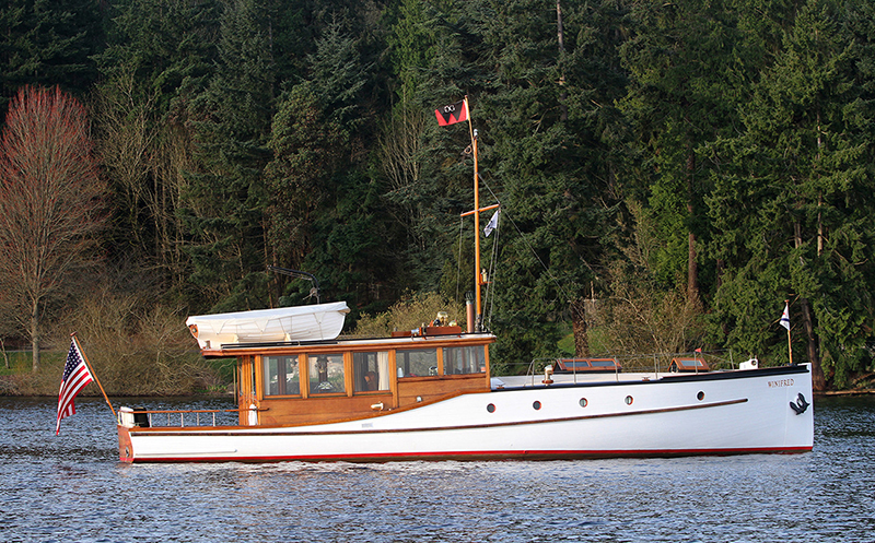 Image of Winifred with trees in the background
