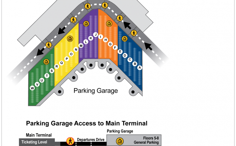 Dfw Parking Garage Map