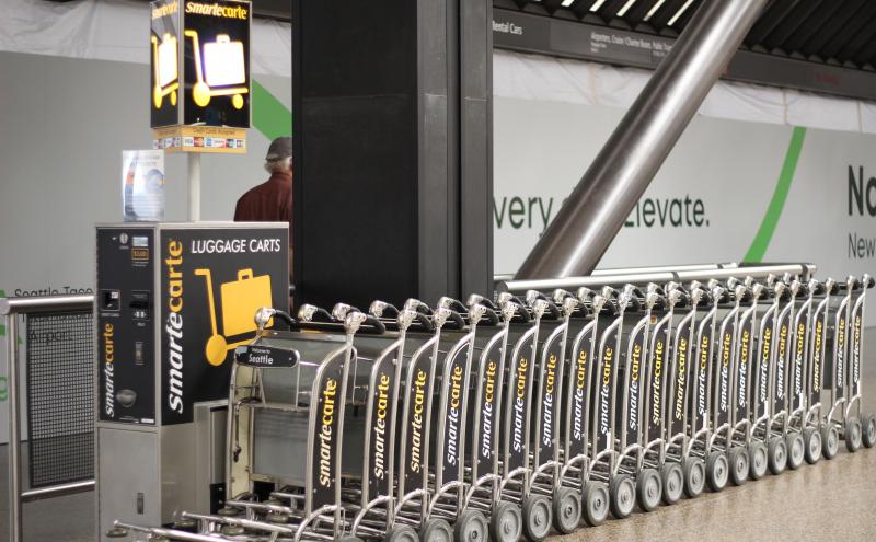 airport luggage carts
