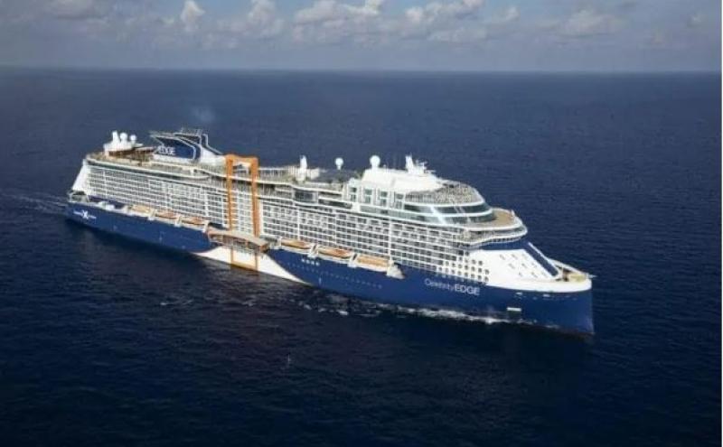Celebrity Edge cruise ship at sea