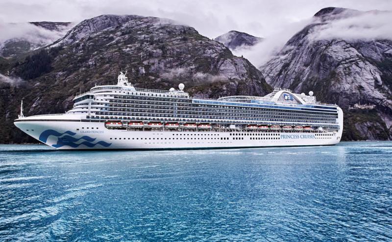 Grand Princess Ship in Alaska