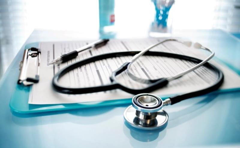 Stethoscope and document