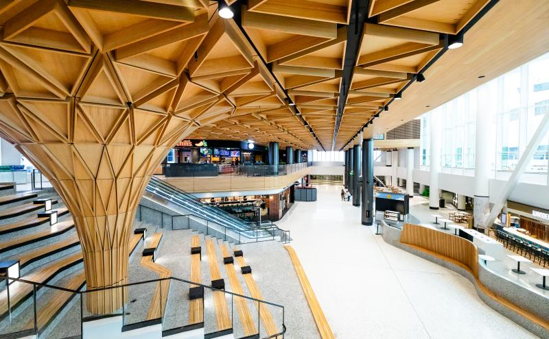 Interior of finished C Concourse Expansion