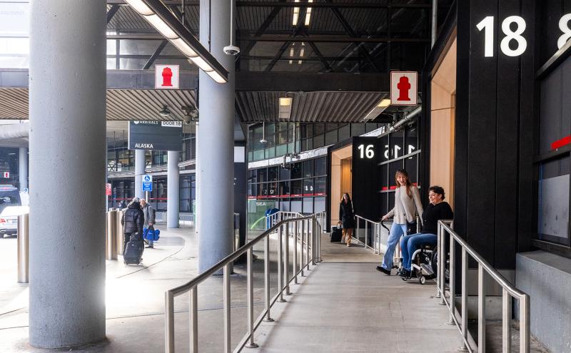 Arrivals Drive Level accessible door portals