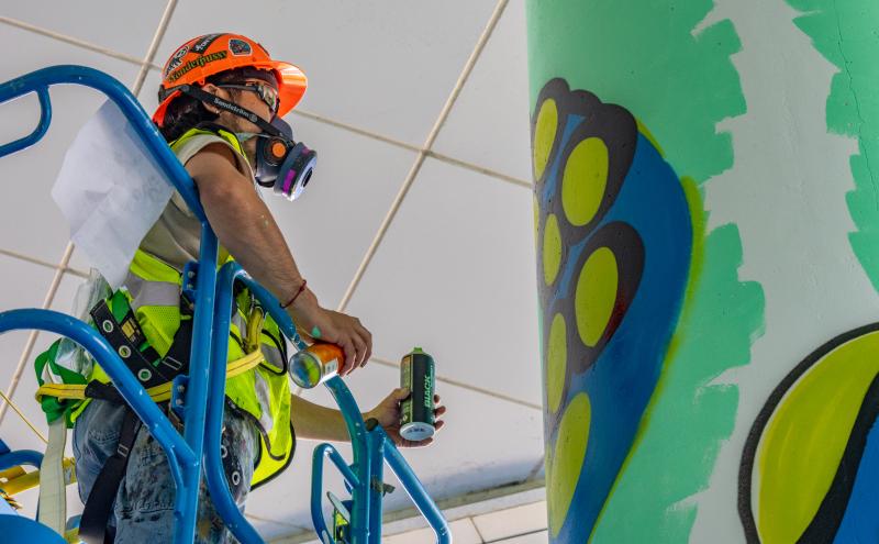 Artist Installs a FIFA 2026 Mural