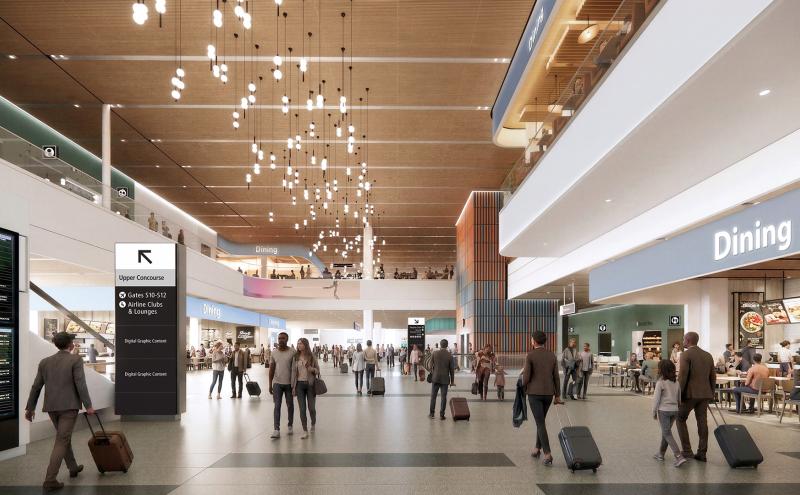 Interior rendering of S Concourse