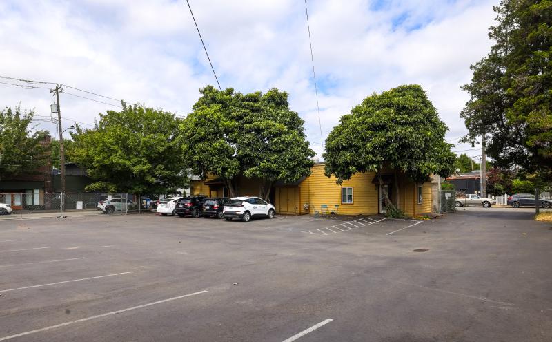 Parking lot with 15 stalls