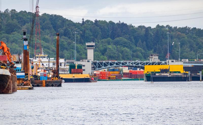 View of the Duwamish River and South Park Bridge from the Multilingual Boat Tour