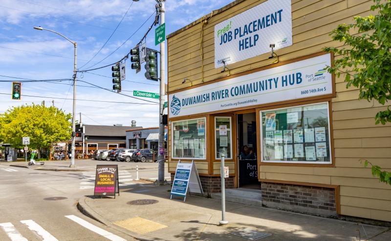 Exterior of the Duwamish River Community Hub 