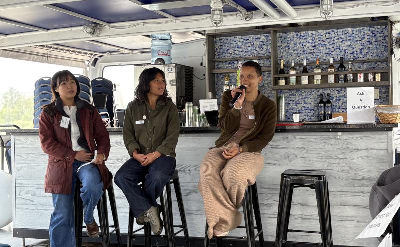 PCAT members and Port staff speaking at the Multilingual Boat Tour in June 2026