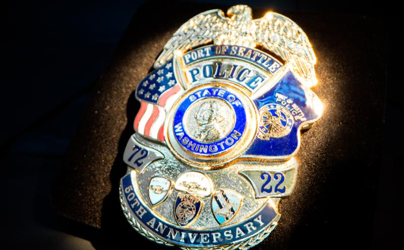 Port of Seattle Police Department's 50th Anniversary badge