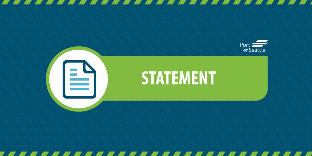 'Statement' graphic with the Port of Seattle logo