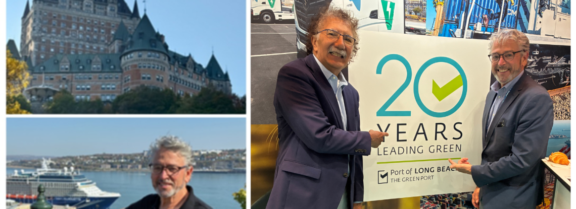 A collage of photos from Commissioner's Felleman's time in Quebec.