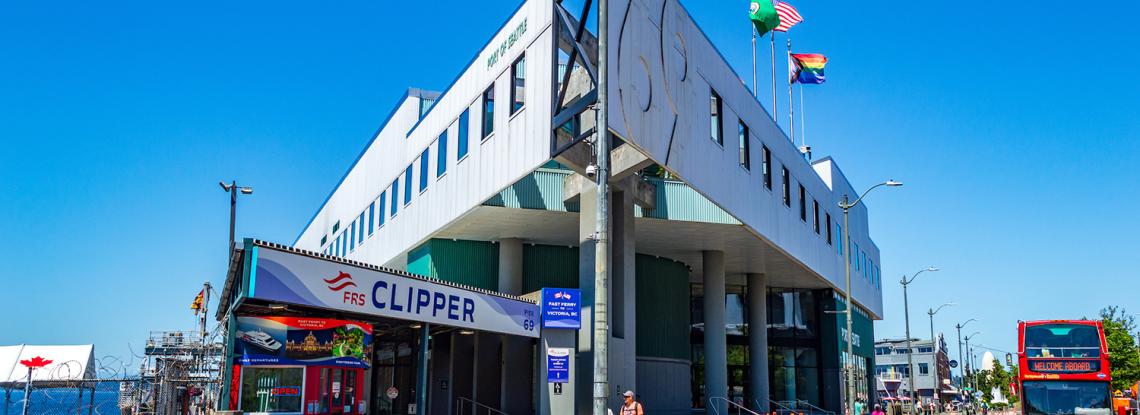 View of Pier 69 and the Clipper.