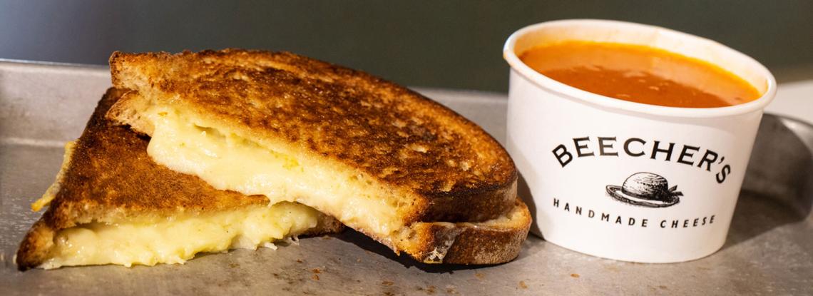 Airport Travelers Brake for Cheese