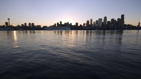 Seattle skyline from the water
