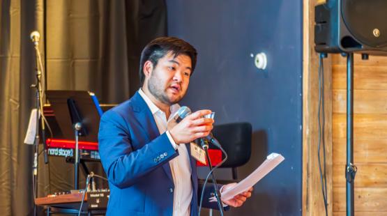 Commissioner Cho delivering remarks at the Duwamish Valley Community Equity Program's 5th Anniversary in June 2025
