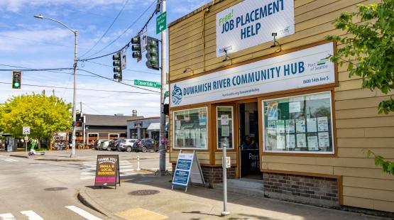 Exterior of the Duwamish River Community Hub 