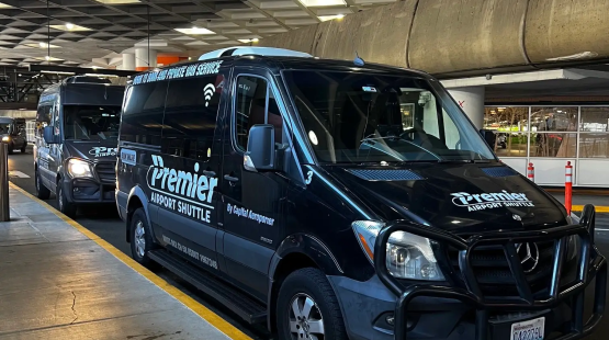 Premier Shuttle Van at SEA Airport Pickup 