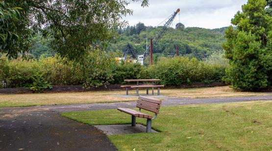 sbəq̓ʷaʔ Park and Shoreline Habitat (formerly Terminal 108/Diagonal Park), Seattle, July 2020.