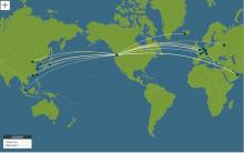 International Routes Map