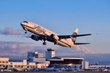 Alaska Airlines Flying out of Sea-Tac Airport