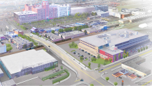 Rendering of proposed Lander street Overpass in Seattle, WA. Photo Credit: City of Seattle