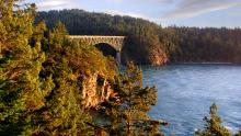 Deception Pass Bridge, Washington state, connecting Whidbey Island and Fidalgo