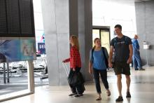 Passengers in Concourse A