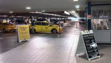 Taxi pick up at Sea-Tac Airport Garage