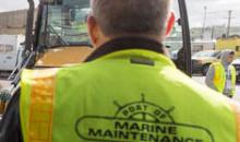 Port of Seattle Marine Maintenance employee in action