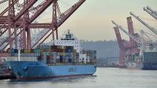 Sea cargo in the Port of Seattle