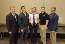 Port of Seattle Commissioner Felleman and Executive Director Stephen P. Metruck with Environmental Excellence Awards winners