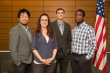 2017 Veteran Fellows with HR Outreach Coordinator Amberine Wilson