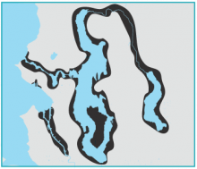Map of Lake Union and Ship Canal