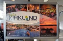 Kirkland, Wasahington is featured in an advertising spotlight program at Sea-Tac Airport