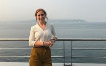 Maritime Finance Intern Annie Means at Pier 69