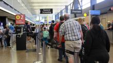 Security Check Point at Sea-Tac International Airport, Seattle, WA